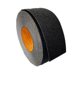 (18m x 50mm) Anti Slip Tape Stickers for Stairs Decking Strips For Stair Floor Bathroom Self Adhesive (Black)