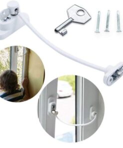 RUBY Window Balcony Safety Lock Sliding, Window Restrictor Door Security Guard Sliding Door Locks For Baby Safety | Kids Safety Sliding Door Locks | Baby Sliding Window Locks | Wire Cable Lock