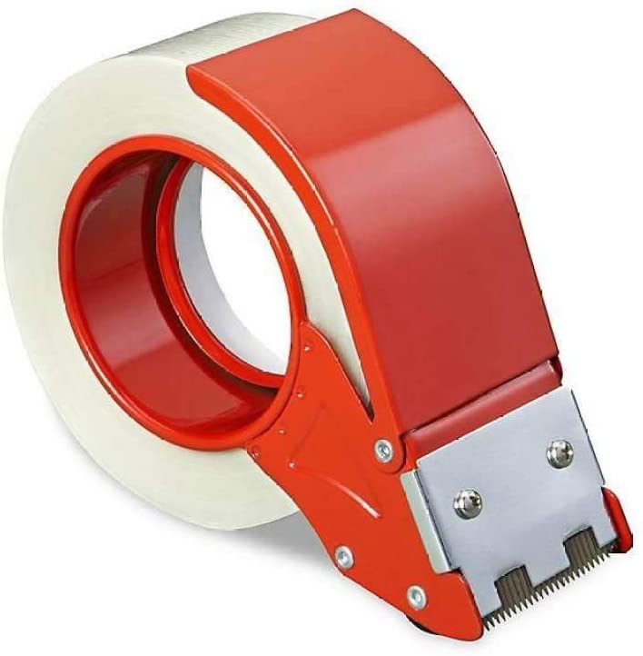 Dispenser Packing Tape Gun Moving Carton box Sealer, Tape Cutting Blade, Smart and Time Saving product for Bulk Packing