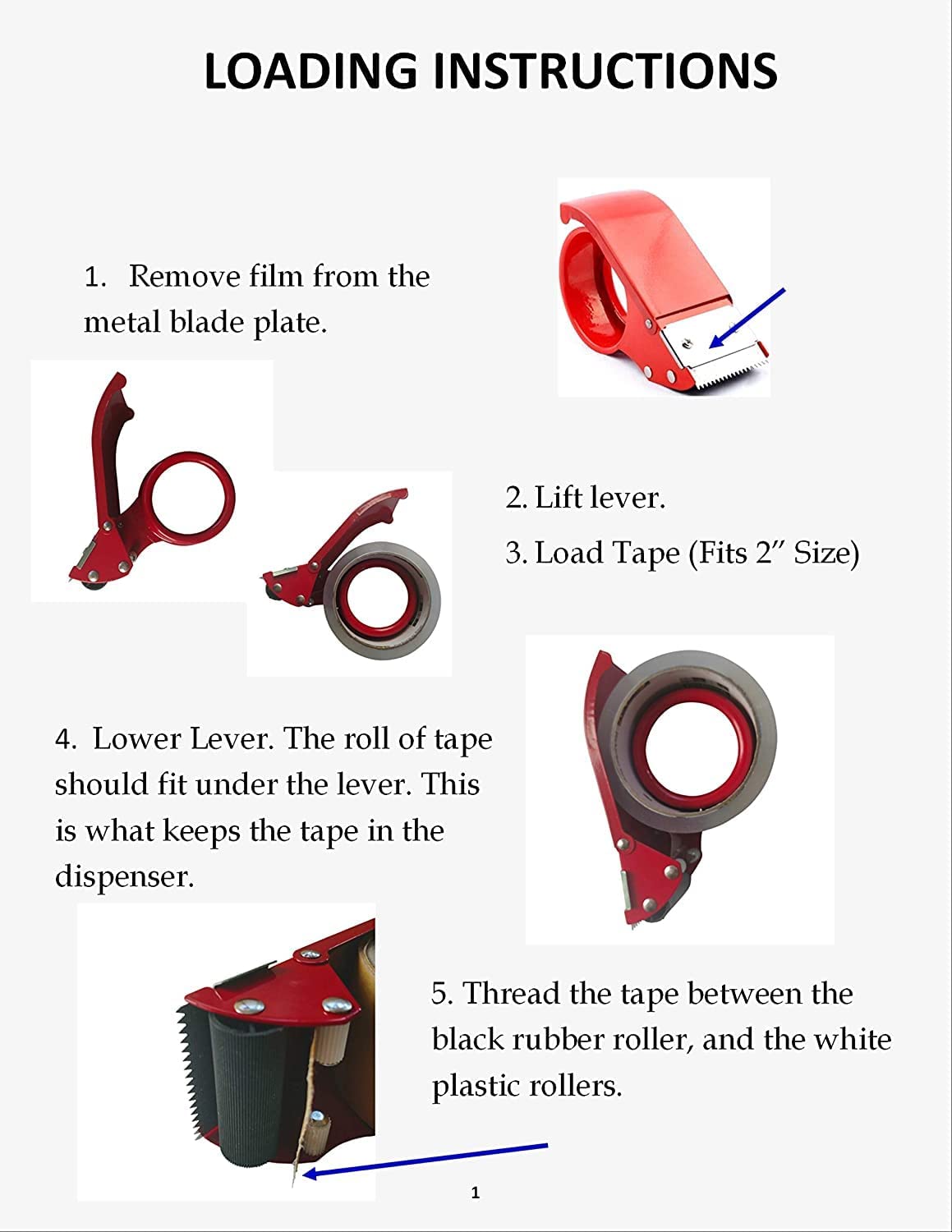 Dispenser Packing Tape Gun Moving Carton box Sealer, Tape Cutting Blade, Smart and Time Saving product for Bulk Packing - Image 3