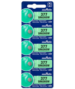 sony Batteries 377 (SR626SW) Silver Oxide 1.55V (5 Batteries Per Pack)
