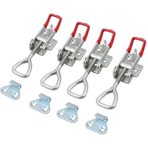 Tanice Adjustable Toggle Clamp 180kg 400Lbs Holding Capacity Hasp Clamp Steel Latch Catch Clip Pull Action Latch for Tool Boxes, Trunk, Cases - Image 3