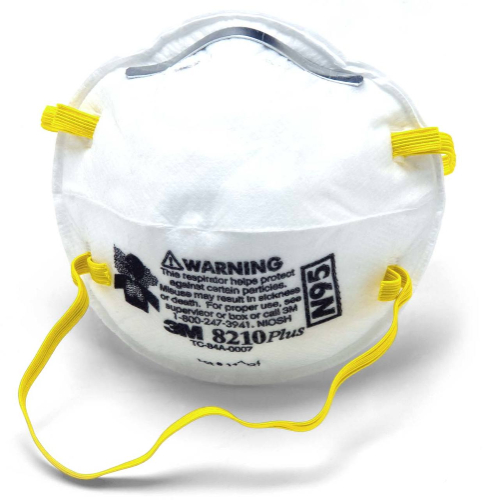 3M™ 8210 Disposable Respirator (N95) , Filtering Facepiece Mask