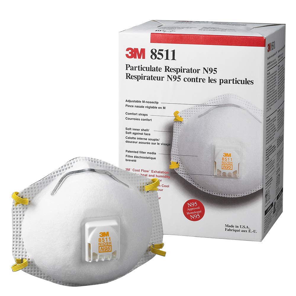 3M™ 8511 DISPOSABLE RESPIRATOR (N95) , FILTERING FACEPIECE RESPIRATOR - Image 3