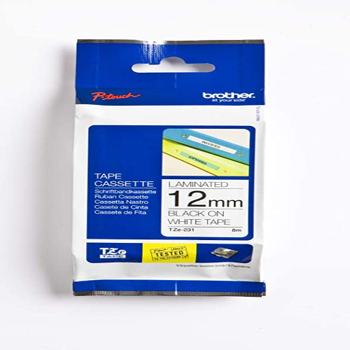 Labelling Tape Cassette, 12 mm (W) x 8 m (L),