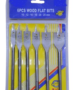 lucus 6 piece flat wood drill set