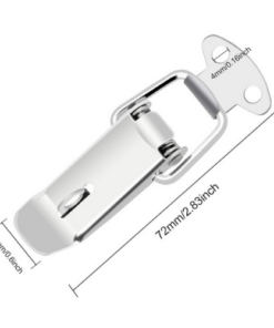 stainless Steel Clamp,Box Locking Toggle Latch Spring Loaded Catch Clamp Clips Lock Latch Hasp for container, Toolbox, Cabinet