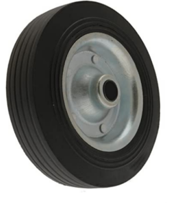 Zinc Plated Rubber Trolley Wheel