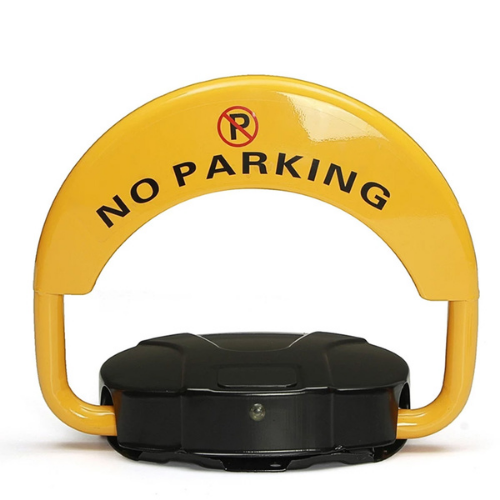 Heavy Duty Remote Control Car Parking Lock, Black & Yellow