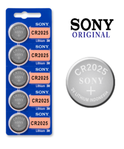 Sony CR2025 3 Volt Lithium Manganese Dioxide Batteries