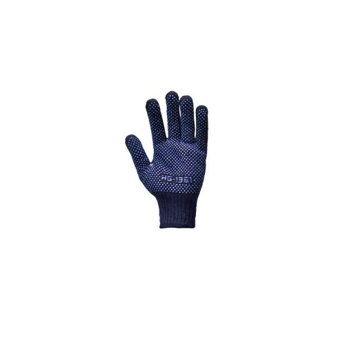 Blue Dotted Double Sided Cotton Hand Gloves - Image 2