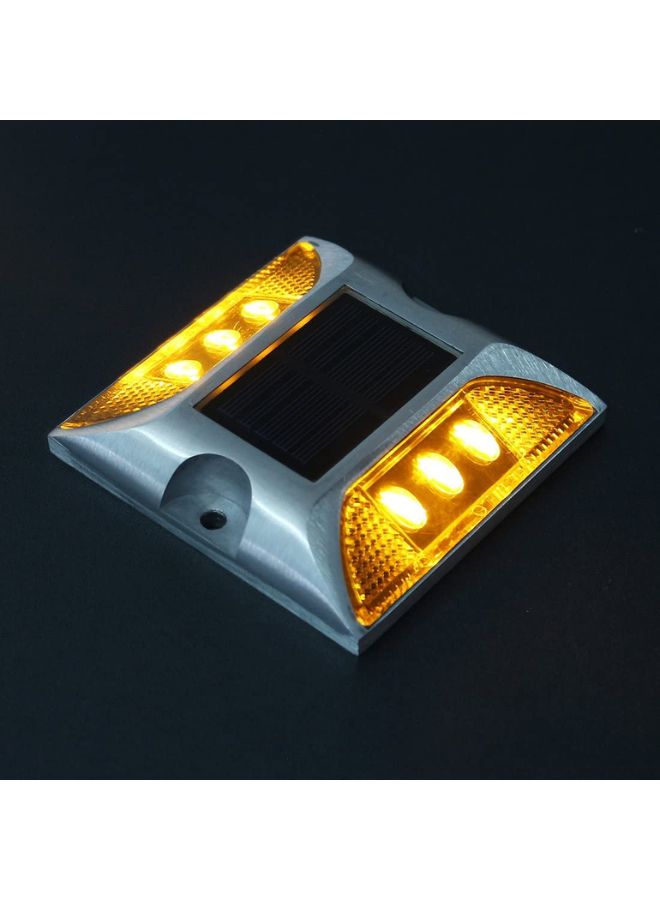 LED Solar Powered Road Stud Light Marker Lighting Security Warning Lamp for Road Safety 6 LED Waterproof Heavy-Duty Outdoor Driveway Dock Garden Deck - Image 52