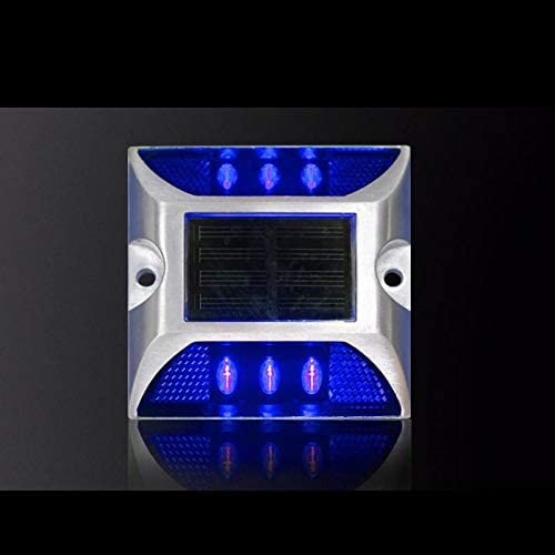 LED Solar Powered Road Stud Light Marker Lighting Security Warning Lamp for Road Safety 6 LED Waterproof Heavy-Duty Outdoor Driveway Dock Garden Deck - Image 24