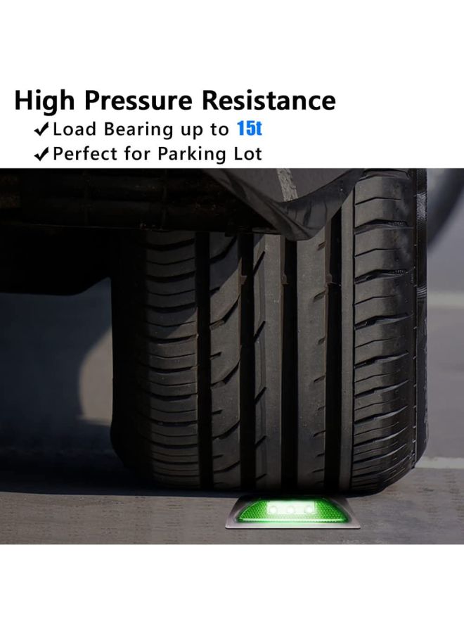 LED Solar Powered Road Stud Light Marker Lighting Security Warning Lamp for Road Safety 6 LED Waterproof Heavy-Duty Outdoor Driveway Dock Garden Deck - Image 16