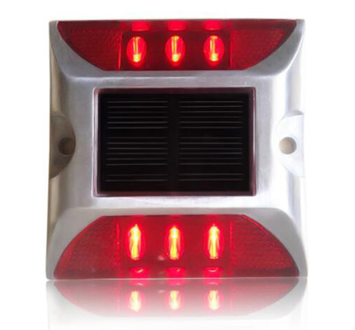 LED Solar Powered Road Stud Light Marker Lighting Security Warning Lamp for Road Safety 6 LED Waterproof Heavy-Duty Outdoor Driveway Dock Garden Deck - Image 30