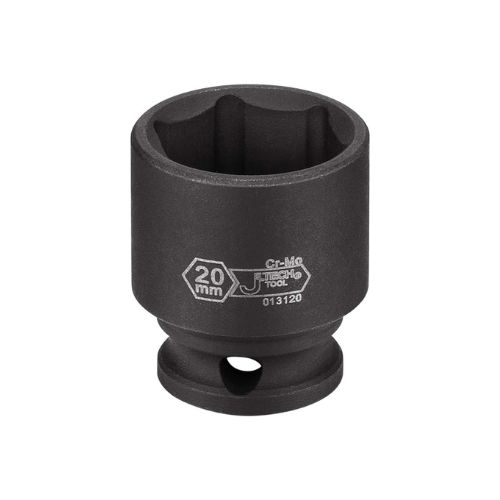 J-tech 3/8 Inch Drive 20mm Standard Impact Socket