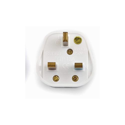 Terminator 13A Plug With Fitted 13A Fuse 3 Pin Flat With Light- ( Model : TTP-13A ) - Image 2