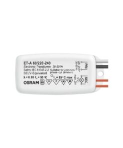ELECTRONIC TRANSFORMER FOR HALOGEN LAMPS 12V 60W DIMMABLE