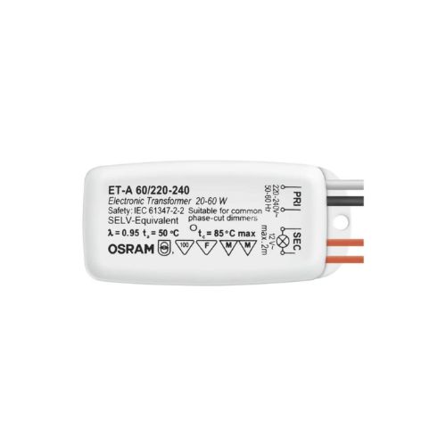 ELECTRONIC TRANSFORMER FOR HALOGEN LAMPS 12V 60W DIMMABLE