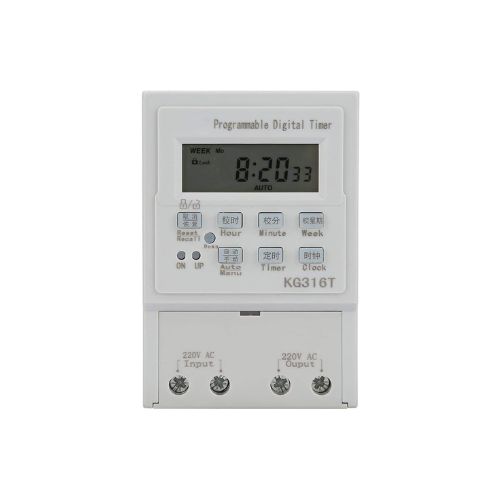 Digital Timing Controller Switch Programmable Timer Switch with LCD