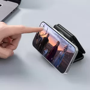 Detachable and Magnetic Wireless Charging Stand Wireless charger Station for Apple Watch, for AirPods and Qi Phones 3 in 1 - Image 5