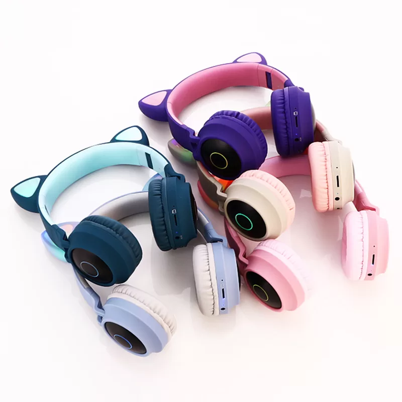 Dropshipping BT028C super Bass Wireless Headphones Blue tooth Headset with LED Light for PS4 PC Xbox One Controller - Image 5