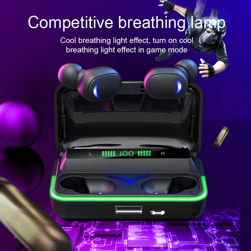 Hand free mini tws sport original e10 earbuds with power bank oem true wireless gaming headphones audifonos audionic auriculares - Image 2