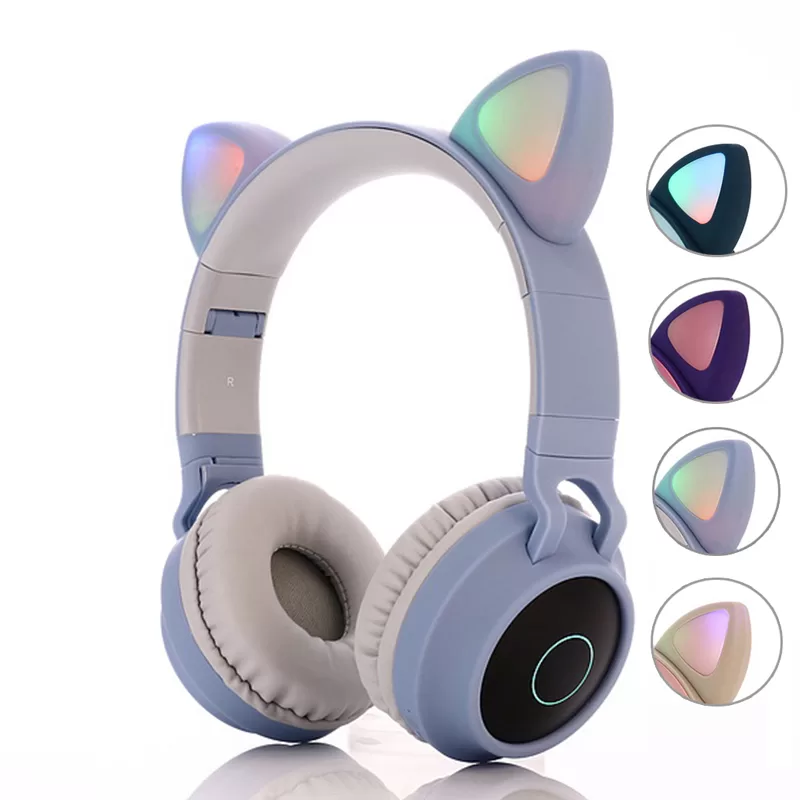Dropshipping BT028C super Bass Wireless Headphones Blue tooth Headset with LED Light for PS4 PC Xbox One Controller - Image 6