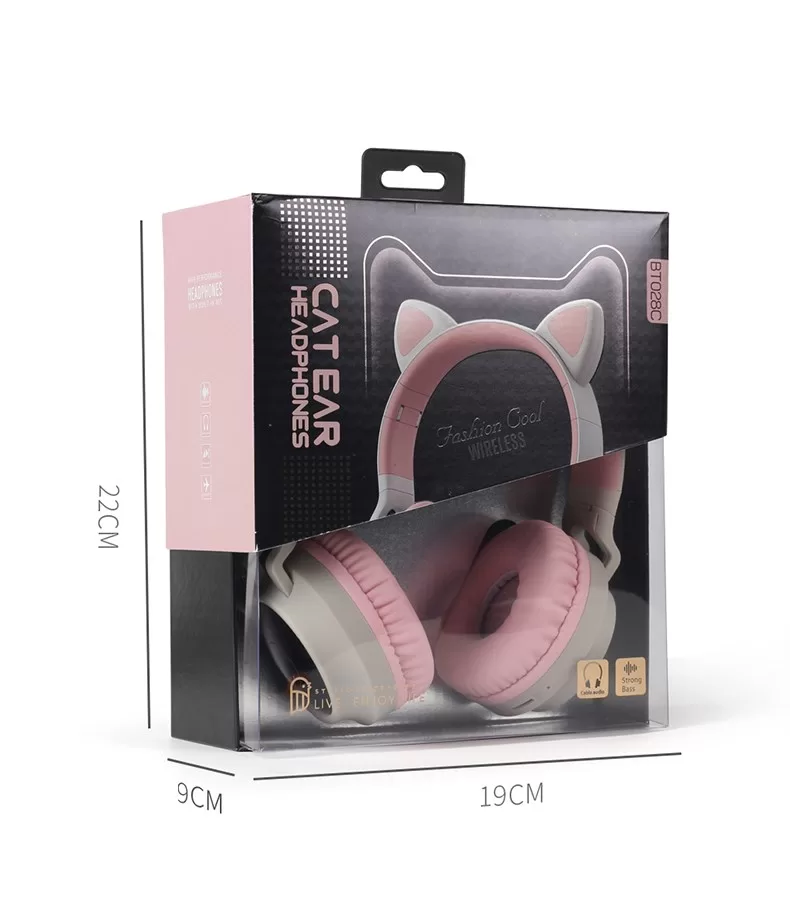 Dropshipping BT028C super Bass Wireless Headphones Blue tooth Headset with LED Light for PS4 PC Xbox One Controller - Image 4