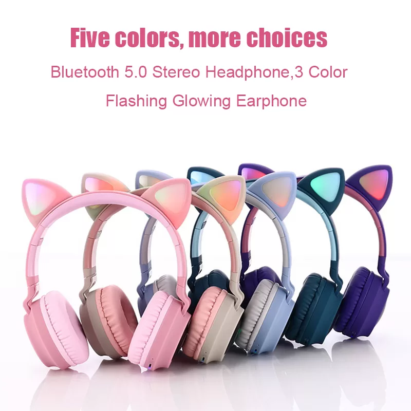 Dropshipping BT028C super Bass Wireless Headphones Blue tooth Headset with LED Light for PS4 PC Xbox One Controller - Image 3