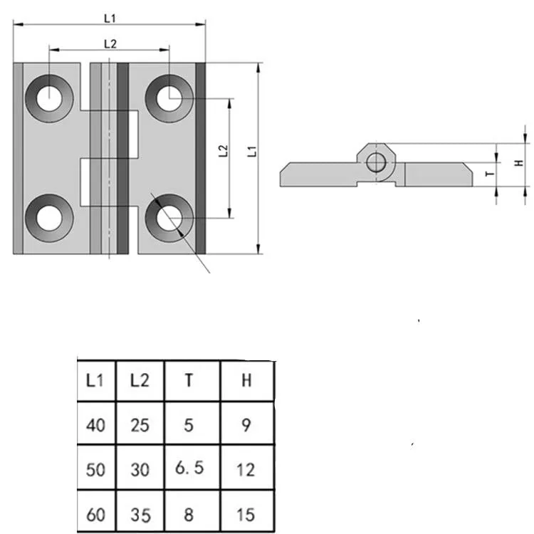 BOLTON™ Generator Door Hinges Zinc Alloy Metal Heavy Duty - Gate, Panel, Lift Off, Cabin Window Hinges - Image 2