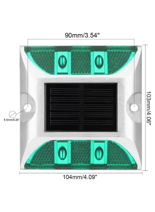 Bolton LED Solar Powered Road Stud Light Marker Lighting Security Warning Lamp for Road Safety 6 LED Waterproof Heavy-Duty Outdoor Driveway Dock Garden Deck - Image 15