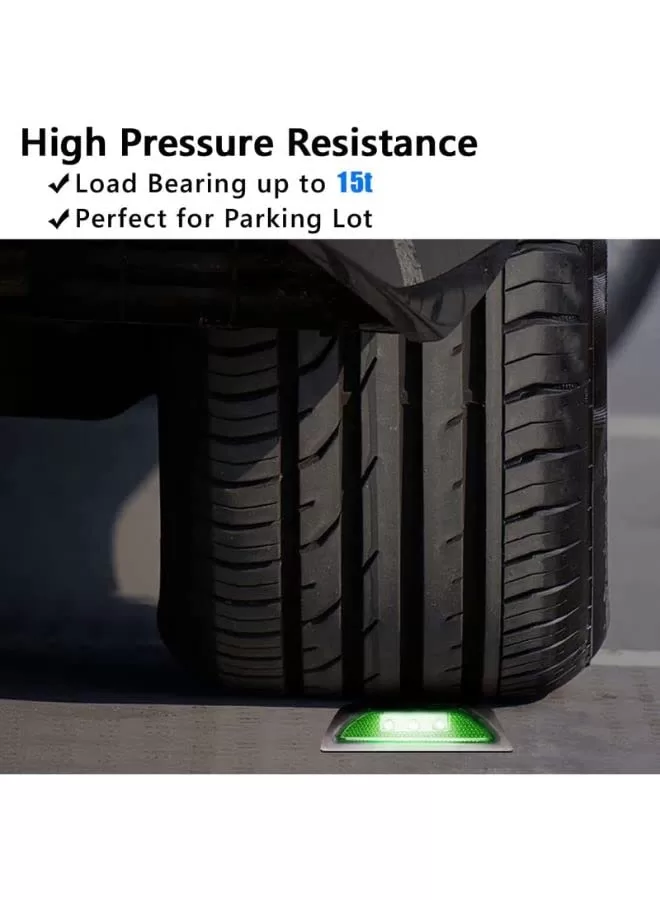 Bolton LED Solar Powered Road Stud Light Marker Lighting Security Warning Lamp for Road Safety 6 LED Waterproof Heavy-Duty Outdoor Driveway Dock Garden Deck - Image 17