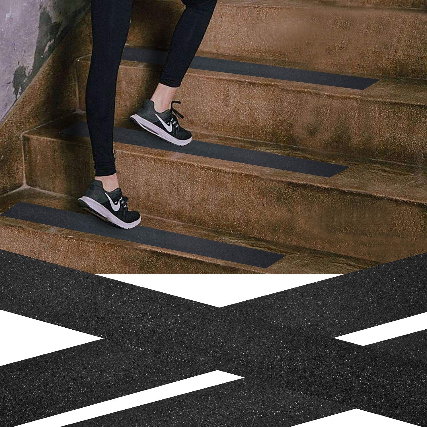 (18m x 50mm) Anti Slip Tape Stickers for Stairs Decking Strips For Stair Floor Bathroom Self Adhesive - Image 7