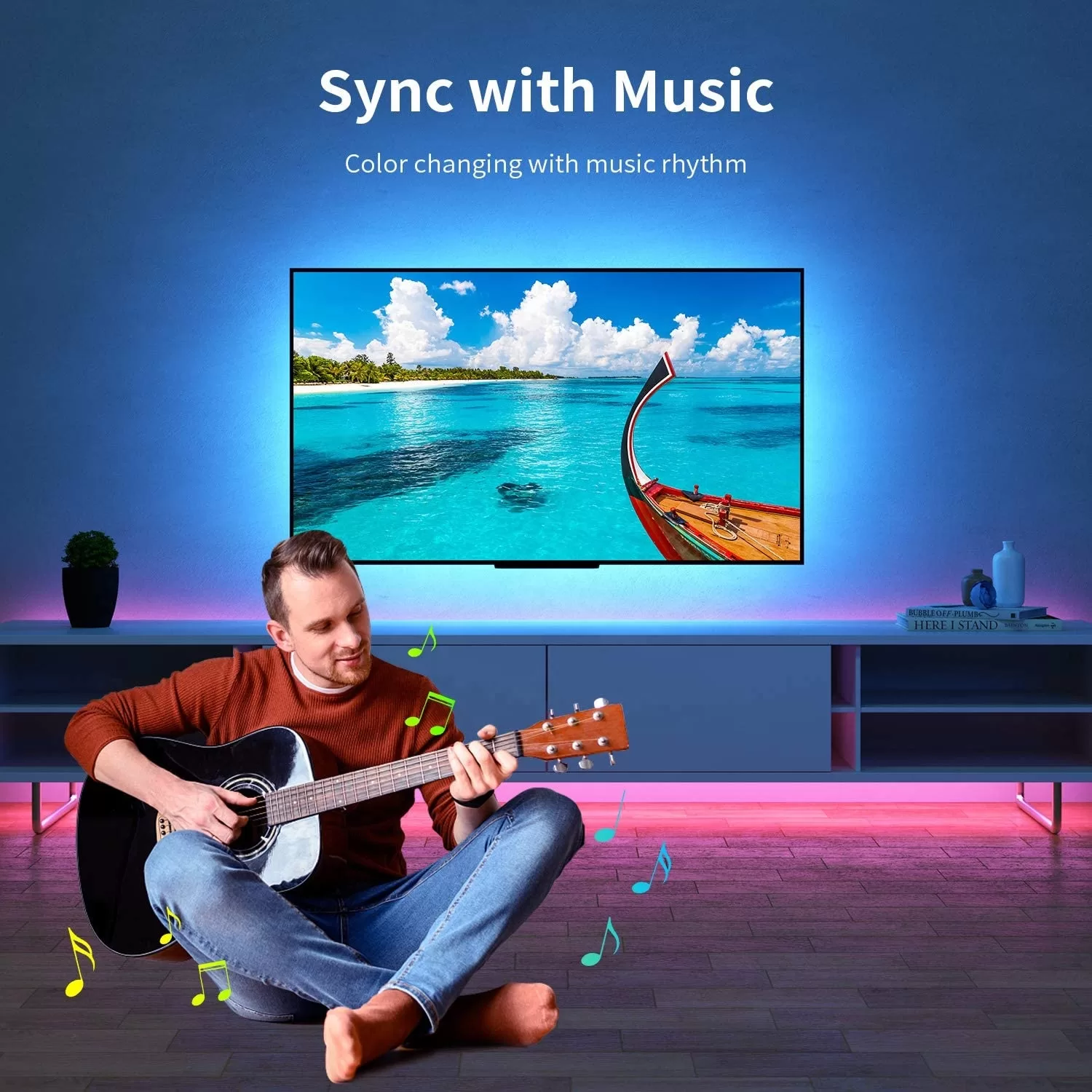 RF 24KEYS 3KEYS APP Controller Waterproof SMD 5050 RGB DC5V USB 5M Kit Decoration Music LED TV Backlight Strip - Image 3