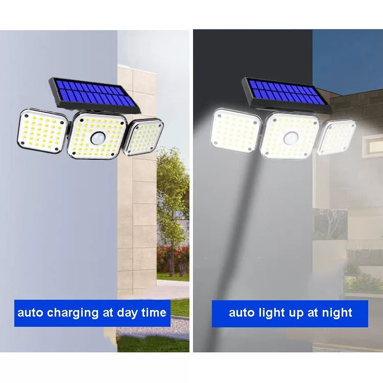 Solar Garden Lights Outdoor Waterproof Led Motion Sensor Wall Light Rechargeable Lamp LED Solar Light With PIR Sensor - Image 2