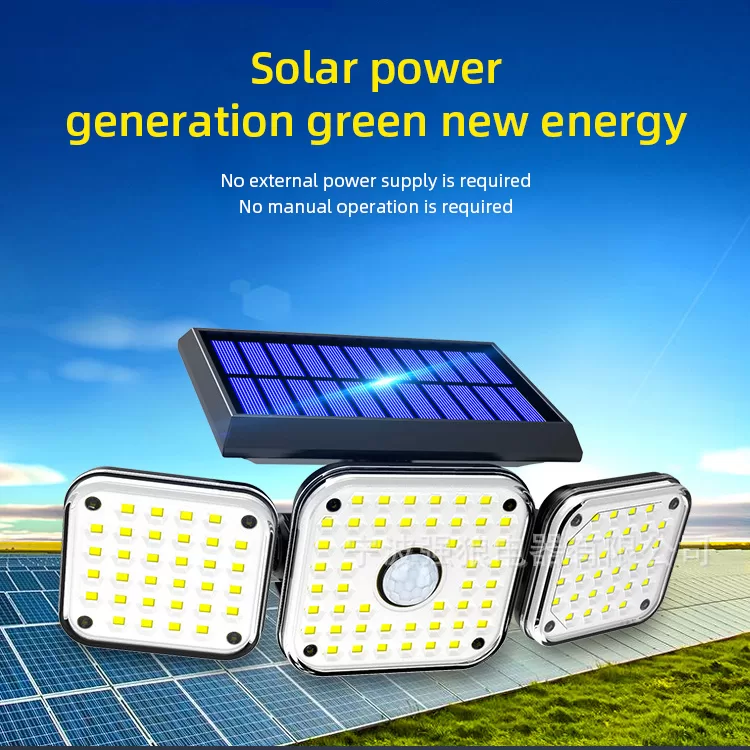 Solar Garden Lights Outdoor Waterproof Led Motion Sensor Wall Light Rechargeable Lamp LED Solar Light With PIR Sensor - Image 5