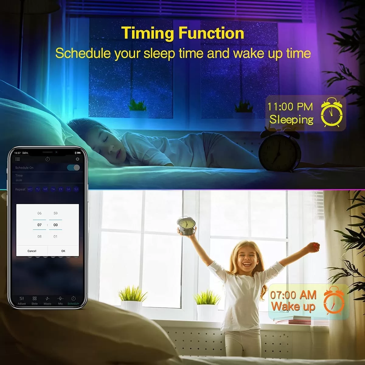 RF 24KEYS 3KEYS APP Controller Waterproof SMD 5050 RGB DC5V USB 5M Kit Decoration Music LED TV Backlight Strip - Image 2