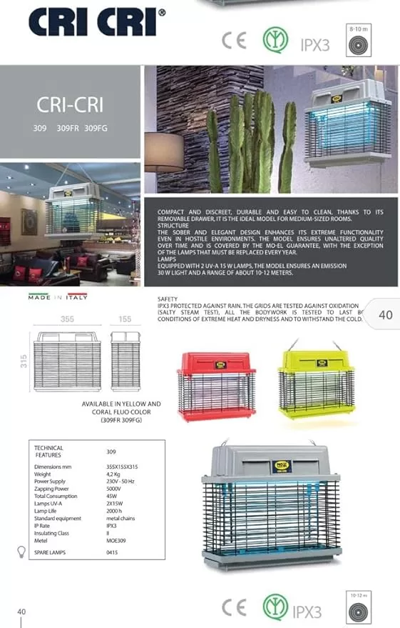 Cri Cri 30W 230V/50HZ IMQ Insect killer - Image 2