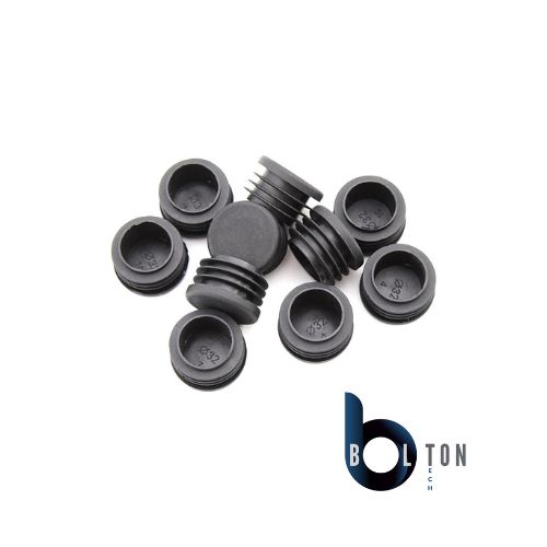 BOLTON™ Ultimate Black Round Plastic Plugs - Durable Chair Leg Tips (40mm) for Furniture Floor Protection and Noise Reduction - Image 7