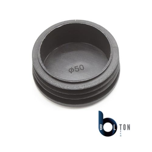 BOLTON™ Ultimate Black Round Plastic Plugs - Durable Chair Leg Tips (40mm) for Furniture Floor Protection and Noise Reduction - Image 5