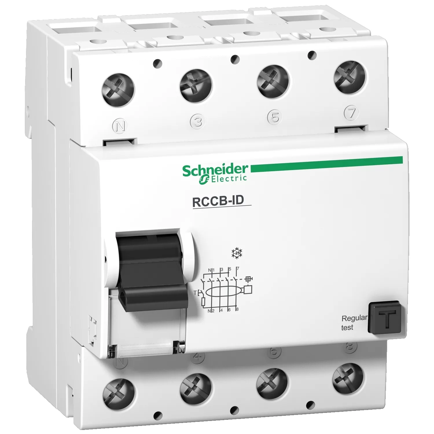16906 -Schneider Electric residual current circuit breaker ID Fi - 4 poles - 125 A - class AC 100mA