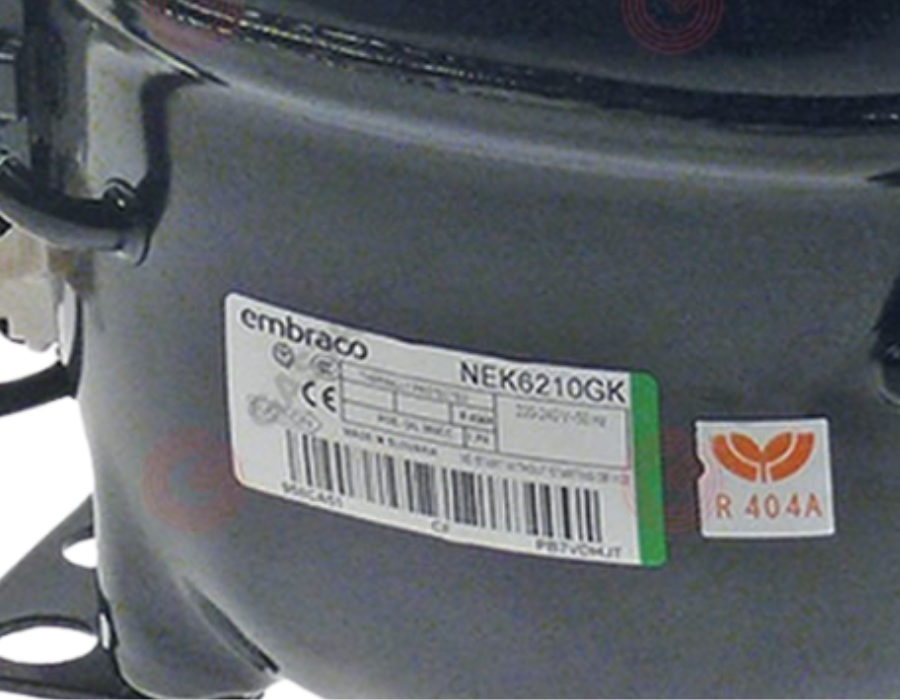 EMBRACO Compressor NEK6210GK: Powerful Solution for R404A/R507, 220-240V, 50Hz, 3/8 HP - Image 3